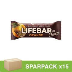 Lifefood - Lifebar InChoco Orange Roh bio - 40 g - 15er Pack