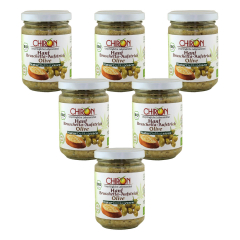 Chiron - Hanfbruschetta Aufstrich Olive - 130 g - 6er Pack