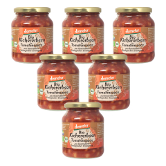 Marschland - Kichererbsen in Tomatensauce - 350 g - 6er Pack