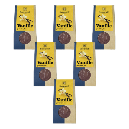 Sonnentor - Vanillepulver bio - 10 g - 6er Pack