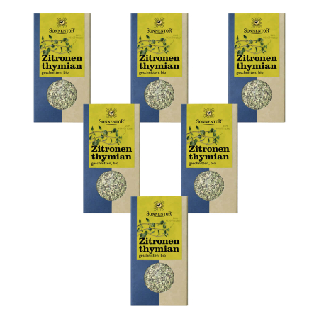 Sonnentor - Zitronenthymian geschnitten bio Packung - 20 g - 6er Pack