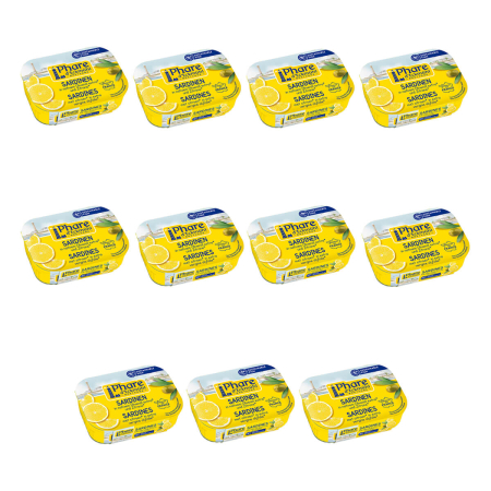 Phare dEckmühl - Sardinen mit Olivenöl und Zitrone - 135 g - 11er Pack