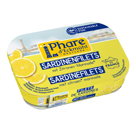 Phare dEckmühl - Sardinenfilets Zitronen-Marinade - 90 g - 14er Pack