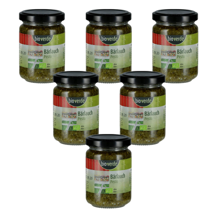 bio-verde - Bärlauch-Pesto vegan - 125 ml - 6er Pack