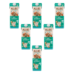 Allos - Reis Haselnuss Drink ungesüßt - 1 l - 6er Pack