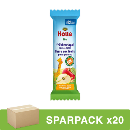 Holle - Früchteriegel Birne-Apfel bio - 25 g - 20er Pack