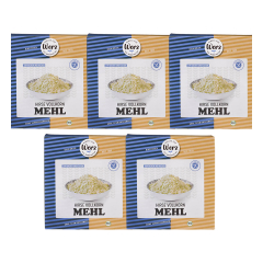 Werz - Hirse Vollkorn Mehl glutenfrei - 1 kg - 5er Pack