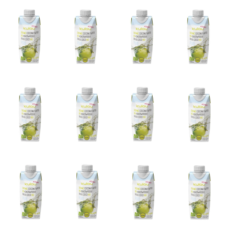 Kulau - Kokoswasser pur bio - 330 ml - 12er Pack