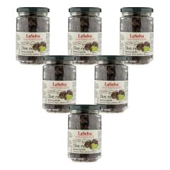 LaSelva - Schwarze getrocknete Oliven entsteint - 120 g -...