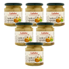 LaSelva - Zwiebeln süß-sauer - 280 g - 6er Pack