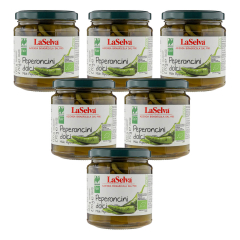 LaSelva - Milde Peperoni in Weinessig - 270 g - 6er Pack