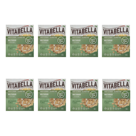 Molino Nicoli - Vitabella Mehrkorn Flakes - 300 g - 8er Pack