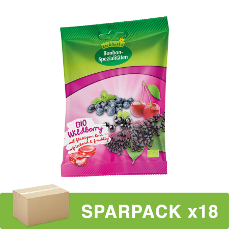 Liebharts Gesundkost - Wildberry Bonbon bio - 100 g - 18er Pack