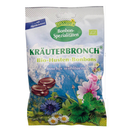 Liebhart’s Gesundkost - Kräuterbronch Hustenbonbon - 100 g - 18er Pack