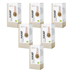hanf & natur - Speisehanf Mehl bio - 500 g - 6er Pack