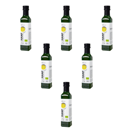 hanf & natur - Hanföl bio - 250ml - 6er Pack