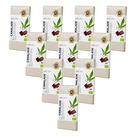 hanf & natur - VM Schokolade Calanade - 100 g - 10er Pack
