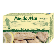 Pan do Mar - Makrelenfilets in bio-Olivenöl - 120 g...
