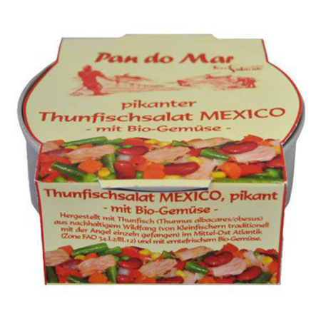Pan do Mar - Pikanter Thunfischsalat Mexico mit bio-Gemüse - 250 g - 6er Pack