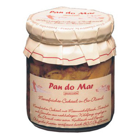 Pan do Mar - Meeresfrüchte-Cocktail in bio-Olivenöl - 220 g - 6er Pack