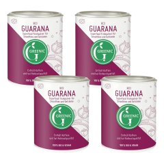Greenic - Guarana Superfood Trinkpulver - 130 g - 4er Pack
