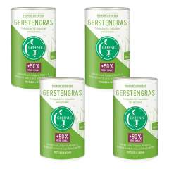 Greenic - Gerstengras Superfood Trinkpulver - 150 g - 4er...