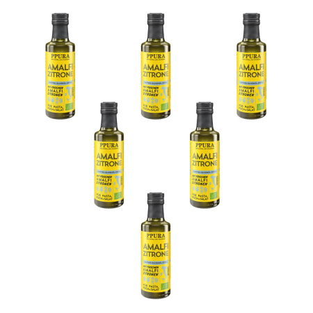 PPURA - Olivenöl Amalfi Zitrone bio - 100 ml - 6er Pack