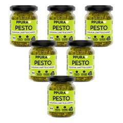 PPURA - Pesto Basilikum Limette und Cashews bio - 120 g -...