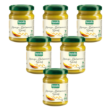 Byodo - Mango-Balsamico Senf - 125 ml - 6er Pack