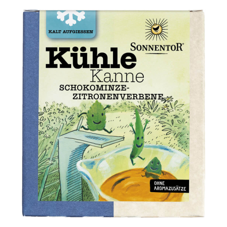 Sonnentor - Kühle Kanne Schokominze-Zitronenverbene Tee - 32 g - 8er Pack