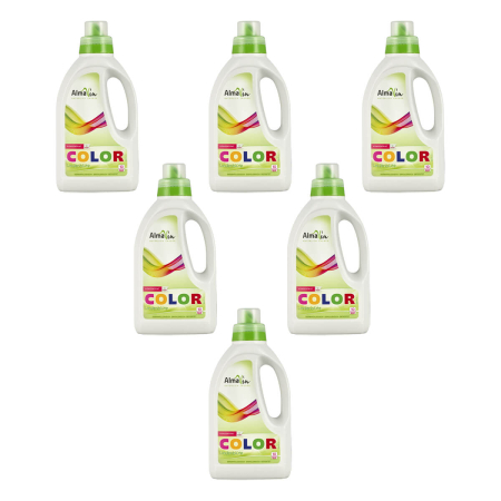 AlmaWin - Color Waschmittel flüssig - 750 ml - 6er Pack