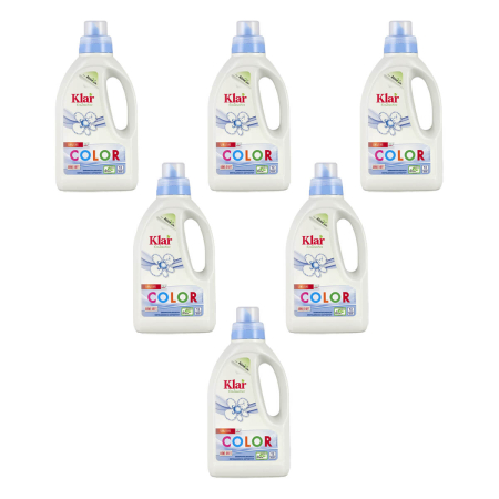 Klar - Color Waschmittel Sensitive flüssig - 750 ml - 6er Pack