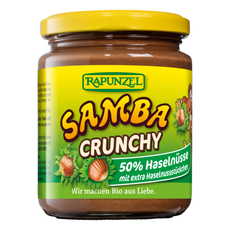Rapunzel - Samba Crunchy knackiger Haselnussaufstrich - 250 g