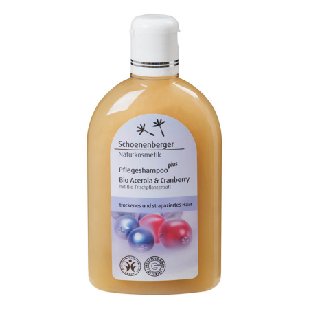 Schoenenberger - Pflegeshampoo plus bio Acerola und Cranberry mit bio-Pflanzensaft BDIH - 250 ml - 3er Pack