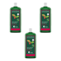 Logona - Age Energy Shampoo Bio-Coffein - 250 ml - 3er Pack