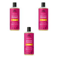 Urtekram - Rose Shampoo für normales Haar - 500 ml - 3er...