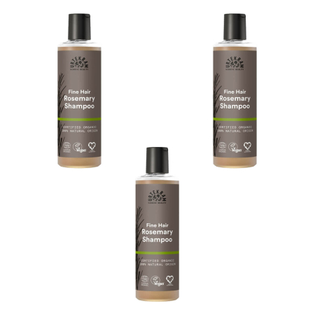 Urtekram - Rosmarin Shampoo für feines Haar - 250 ml - 3er Pack