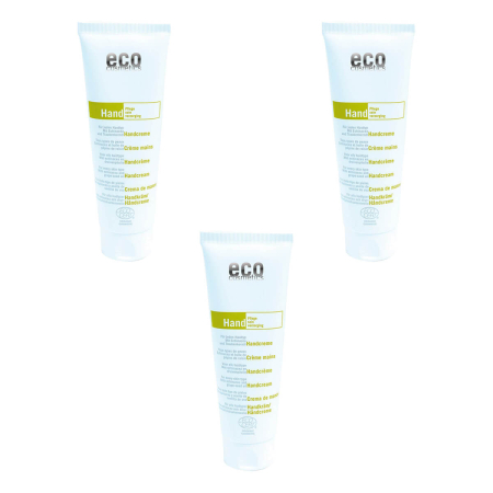 eco cosmetics - Handcreme mit Echinacea und Traubenkernöl - 125 ml - 3er Pack