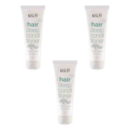 eco cosmetics - Haarkur mit Sanddorn und Olive - 125 ml - 3er Pack