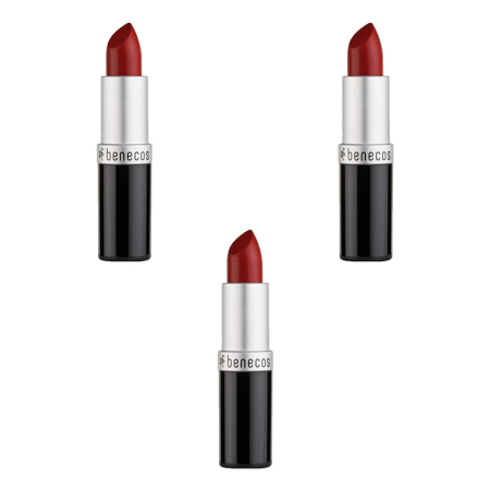 benecos - Natural Lipstick catwalk - 4,5 g - 3er Pack