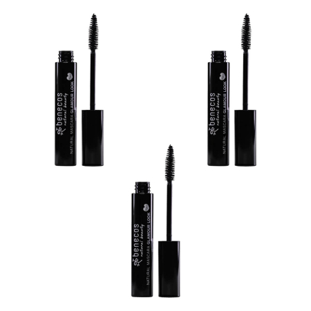benecos - Natural Mascara Glamour Look ultimate black - 8 ml - 3er Pack