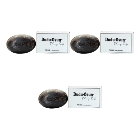 Dudu-Osun - Pure Schwarze Seife aus Afrika - 150 g - 3er Pack