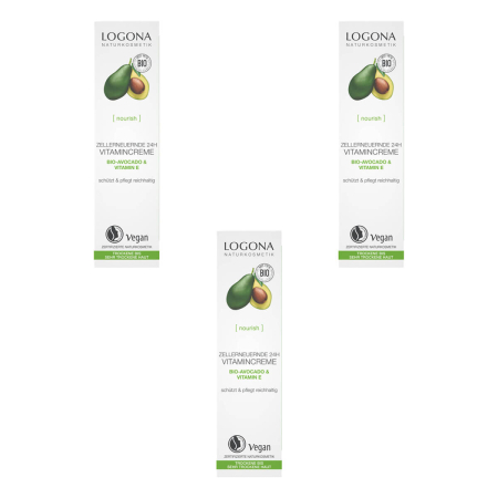 Logona - Zellerneuernde Vitamincreme - 30 ml - 3er Pack