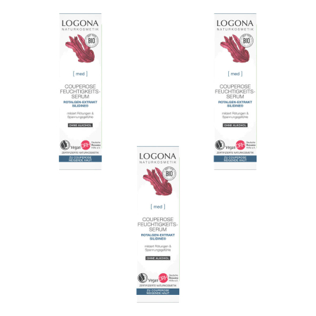 Logona - Couperose Feuchtigkeits-SerumTag und Nacht - 30 ml - 3er Pack