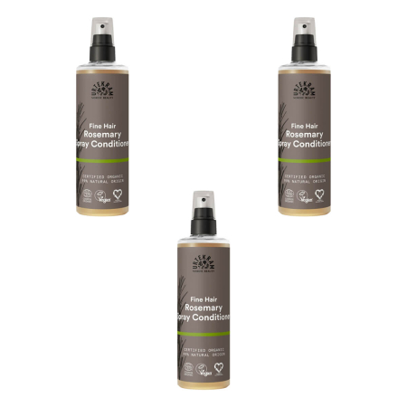 Urtekram - Rosemary Leave-In Spray Conditioner Rosmarin Sprüh-Pflegespülung - 250 ml - 3er Pack