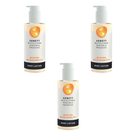 Sonett - Körper- und Massageöl Myrthe-Orangenblüte - 145 ml - 3er Pack