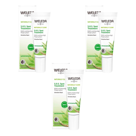 Weleda - NATURALLY CLEAR S.O.S. Spot Treatment - 10 ml - 3er Pack