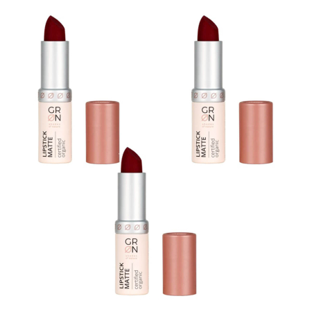 GRN - Lipstick Matte baccara rose - 4 g - 3er Pack