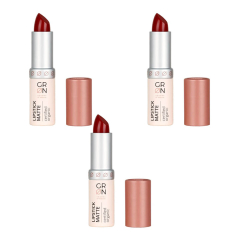 GRN - Lipstick Matte poppy flower - 4 g - 3er Pack