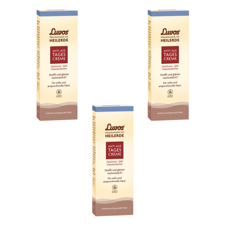Luvos - Anti-Aging Tagescreme für reife und anspruchsvolle Haut - 50 ml - 3er Pack